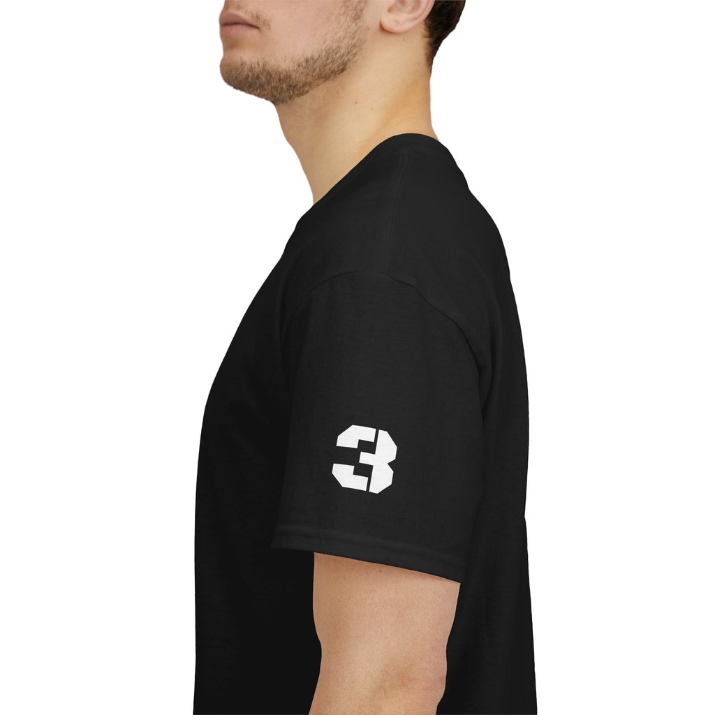 Jesus Saves Logo Tee | Retro collegiate script, small chest print