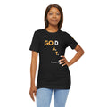God the G.O.A.T Vertical Gold T-Shirt - Christian Faith Graphic Tee