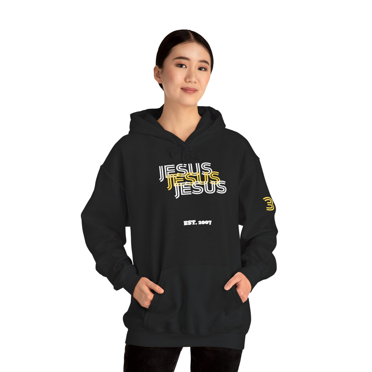 Jesus 3N1 Gold Hoodie