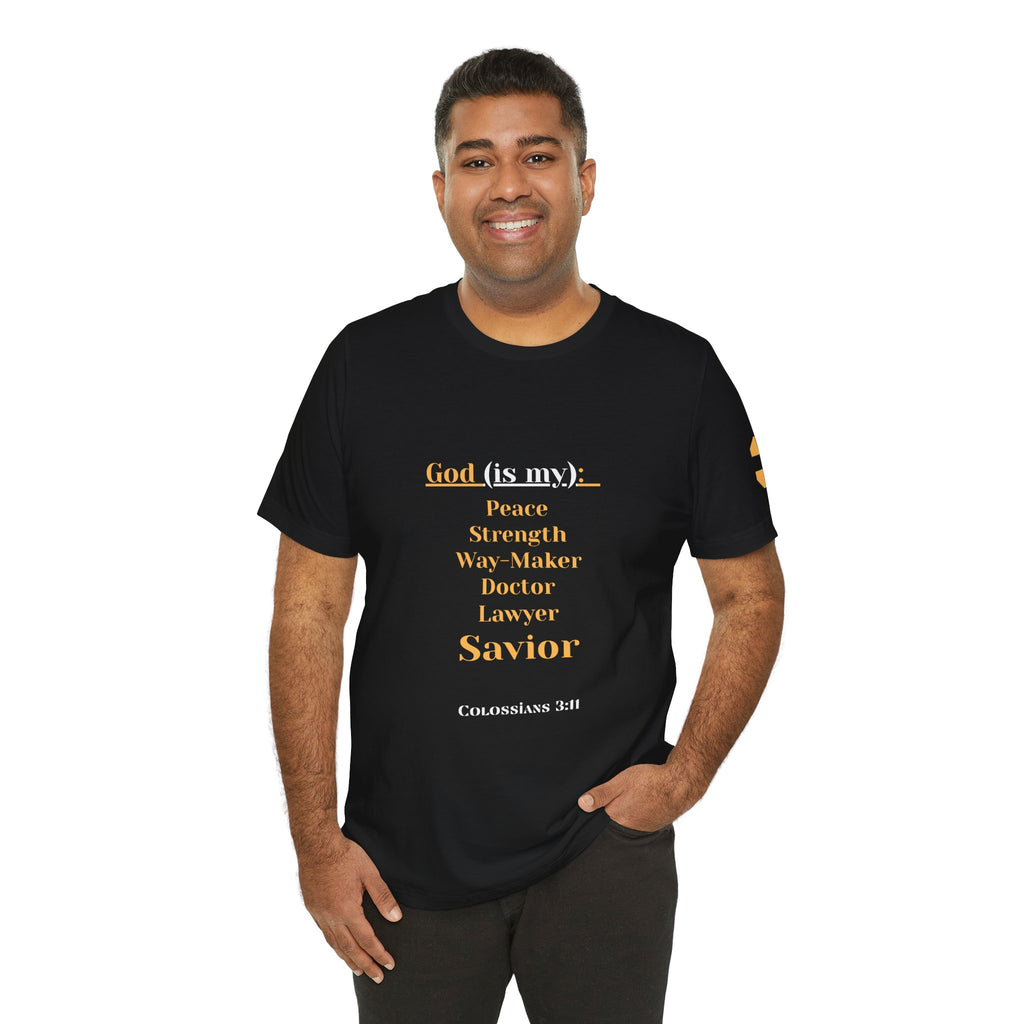 God is My Everything Tee — Retro Pastel Christian T-Shirt