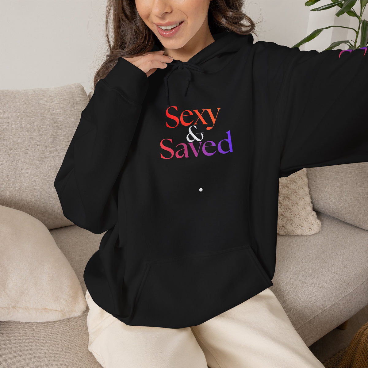 Sexy & Saved Period Tropical Heat Christian Faith Hoodie