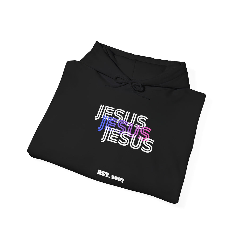 Jesus 3N1 Grape Splash Hoodie – Christian Faith Streetwear Sweatshirt