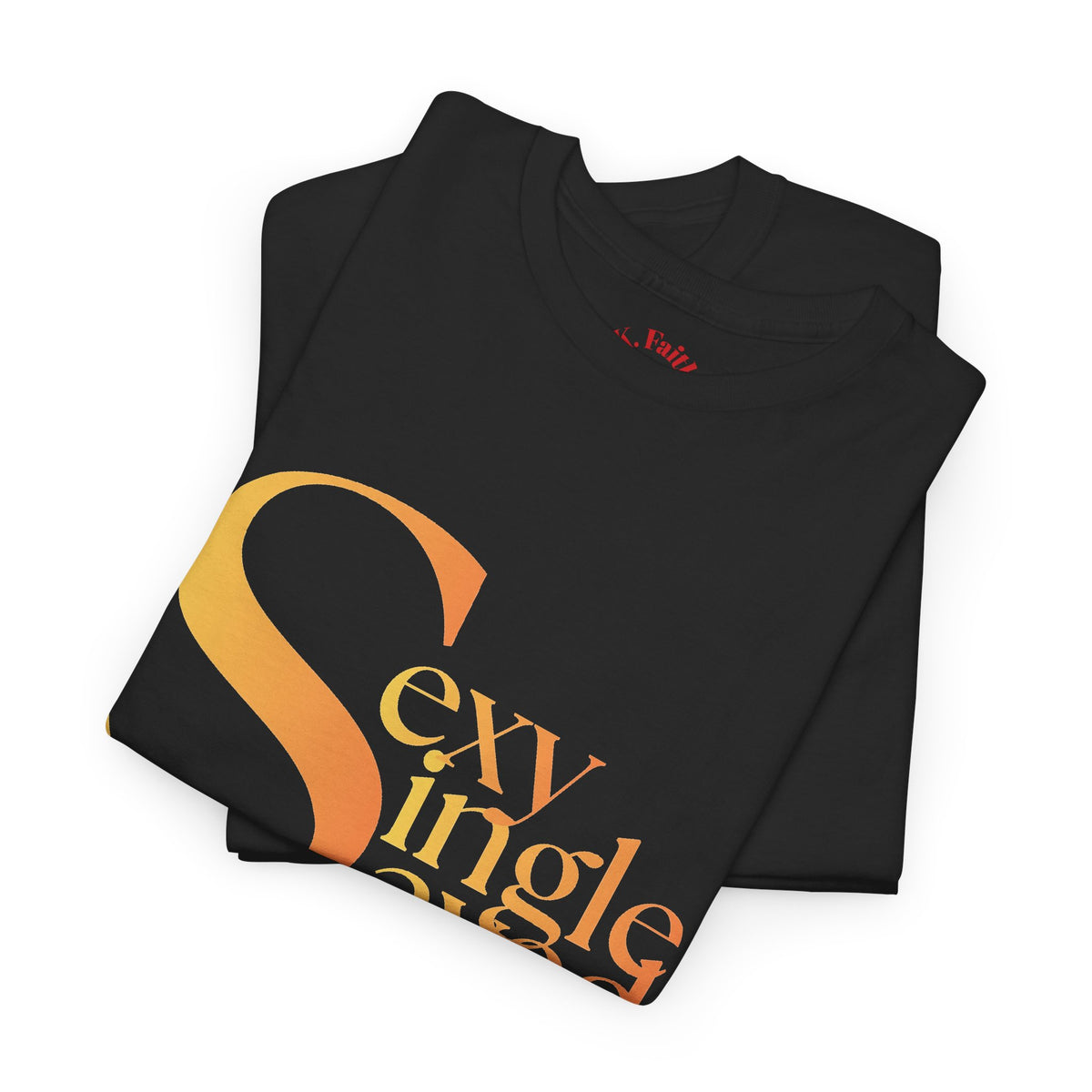 Copy of Sexy, & Saved period Teal Tropical Paradise Twist Logo Tee | Retro collegiate script, small chest print