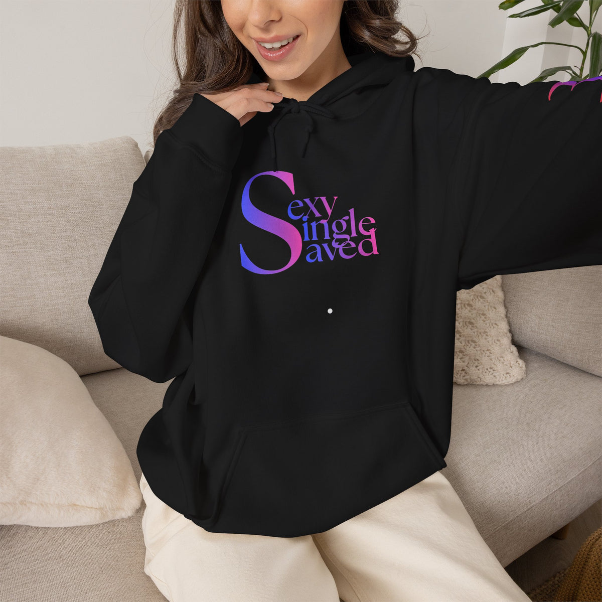 Sexy Single Saved Period Tropical Passion Christian Hoodie