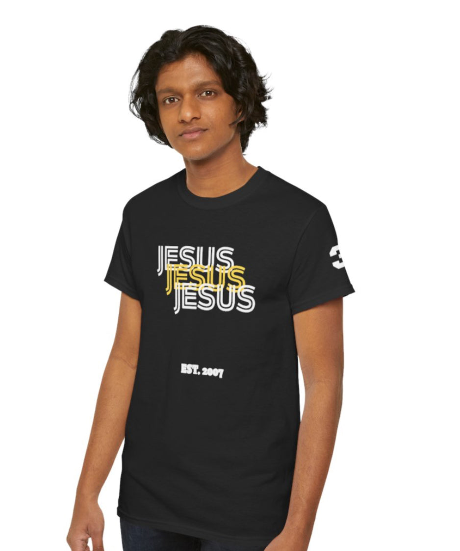 Jesus Gold 3-N-1 T-Shirt - Christian Faith Graphic Tee