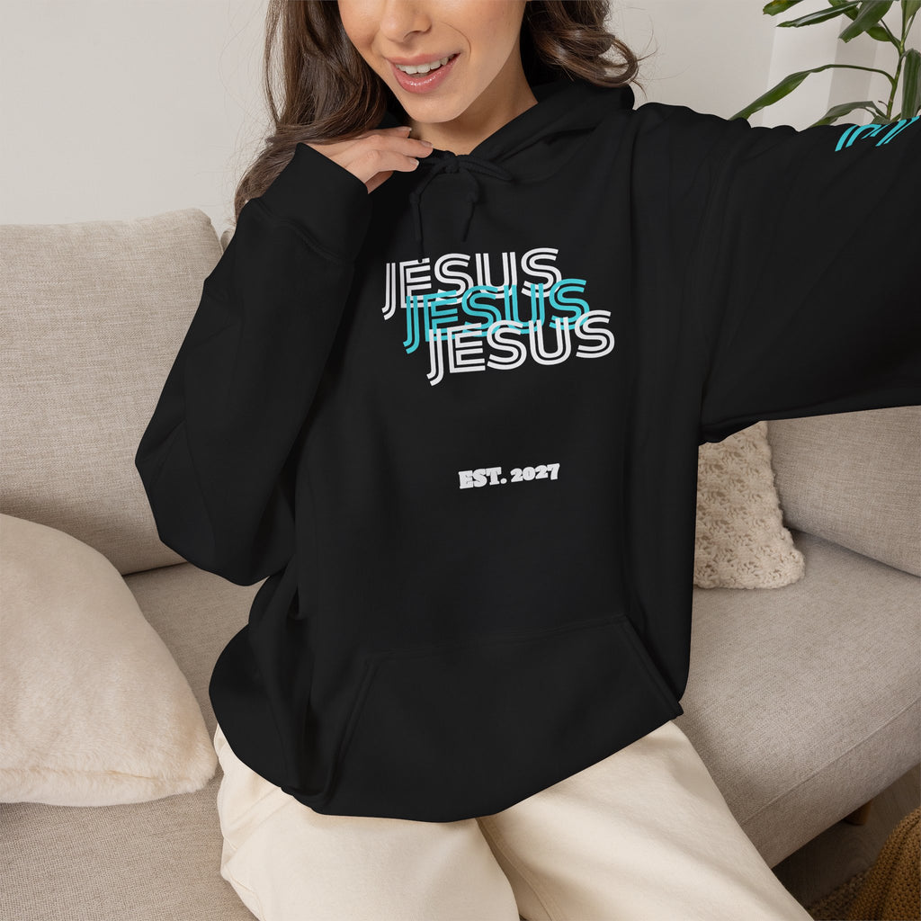 Jesus 3N1 Baby Blue Faith Hoodie
