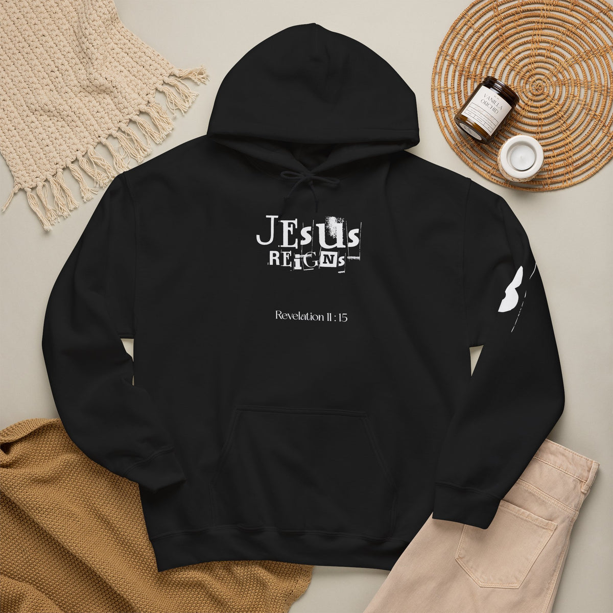Jesus Reigns Revelation 1:5 Christian Hoodie
