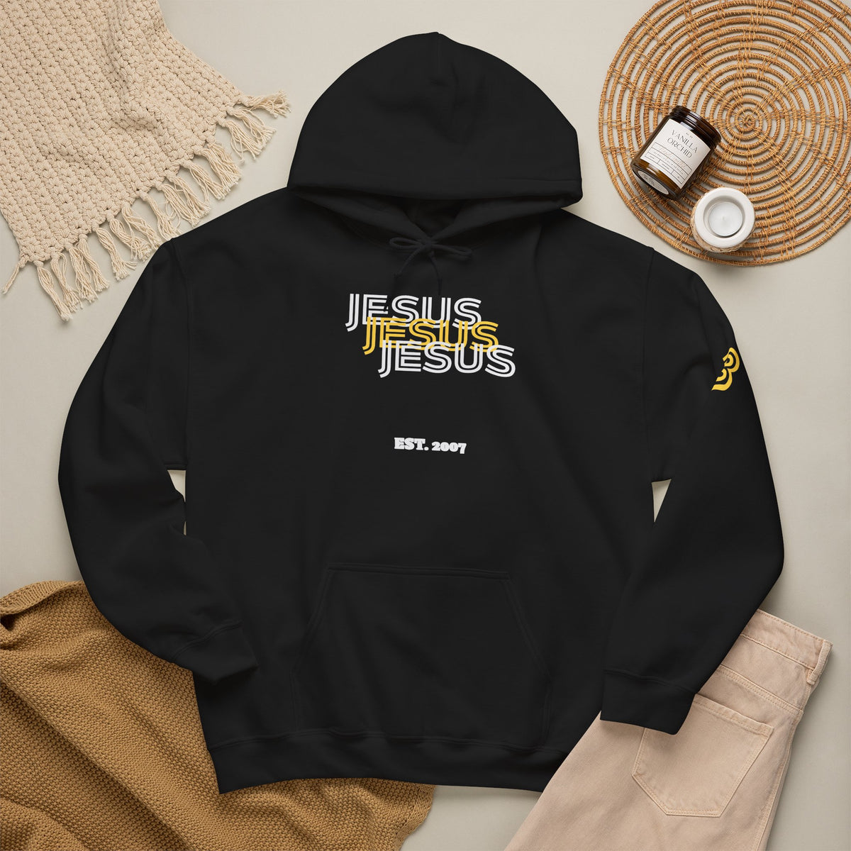 Jesus 3N1 Gold Hoodie