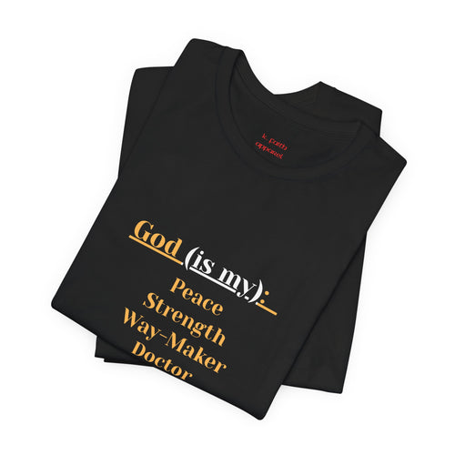 God is My Everything Tee — Retro Pastel Christian T-Shirt