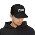 Jesus Saves Trucker Cap | Faith Graphic Snapback