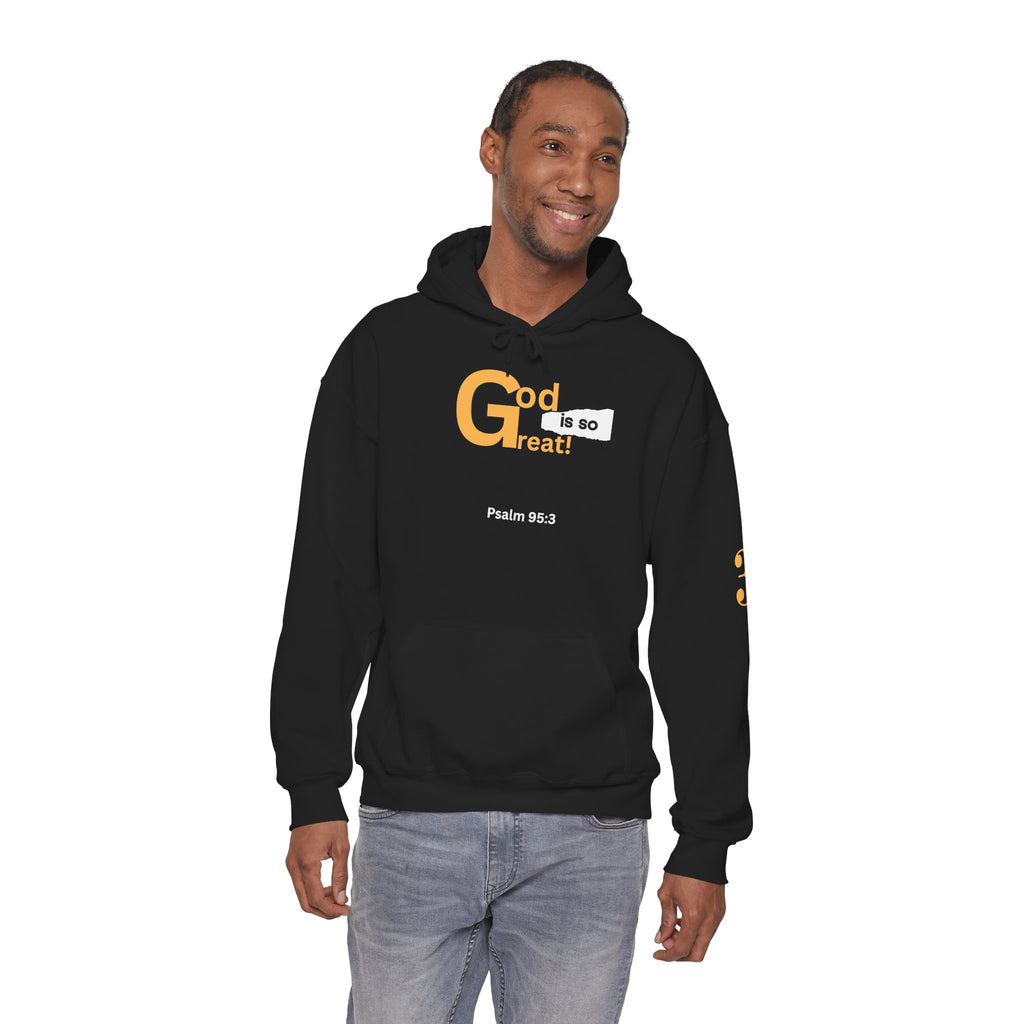God Is So Great Psalm 95:3 Christian Hoodie