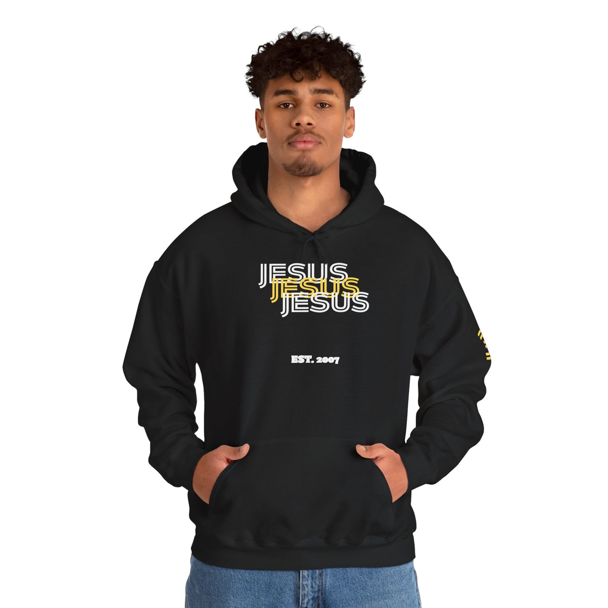 Jesus 3N1 Gold Hoodie