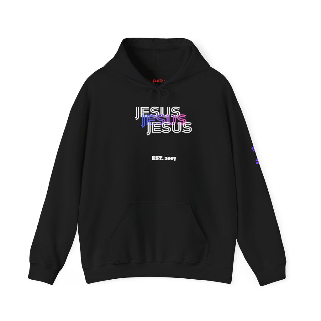 Jesus 3N1 Grape Splash Hoodie – Christian Faith Streetwear Sweatshirt