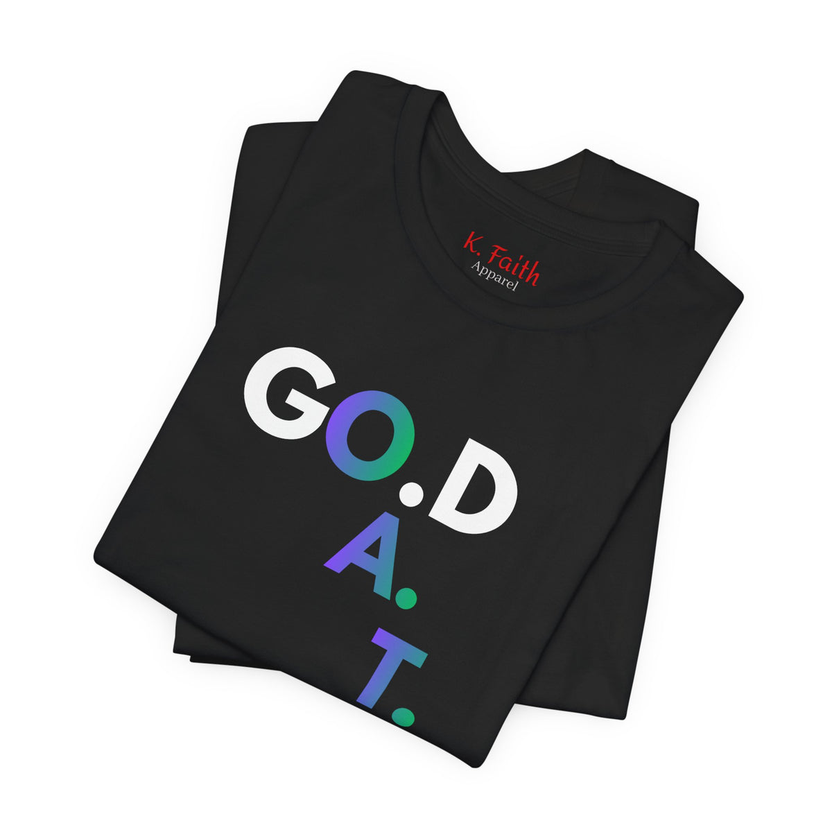 God G.O.A.T Victory Vertical Psalms 95:3 T-Shirt | Christian Faith Tee
