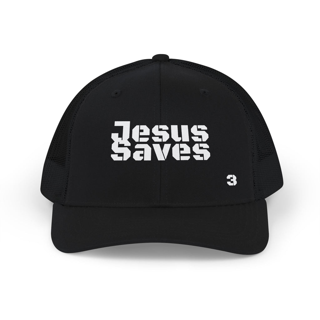 Jesus Saves Trucker Cap | Faith Graphic Snapback